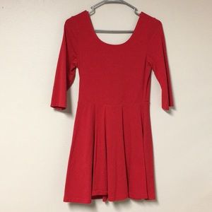 Red Express Fit and Flare Dress